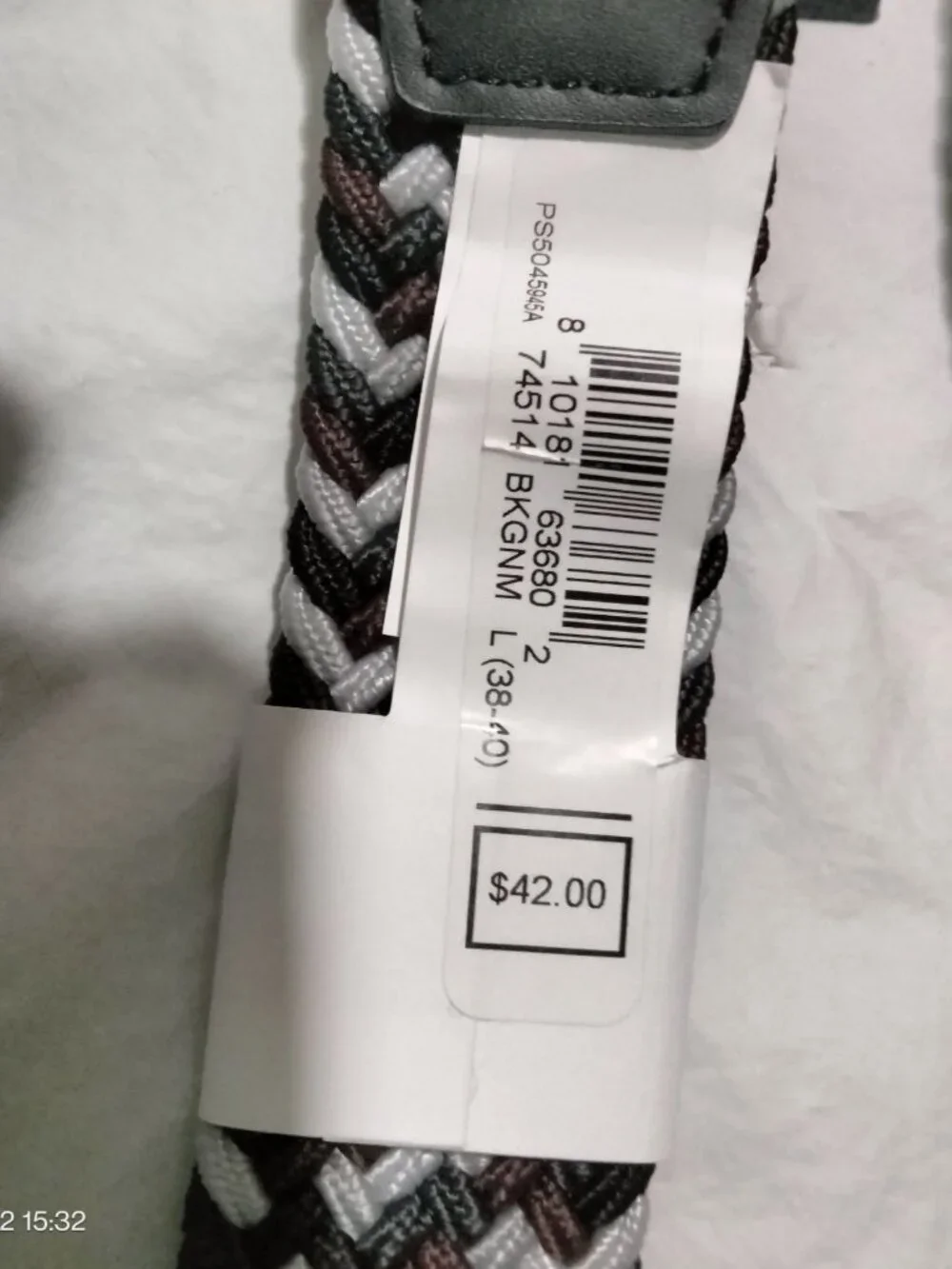 Nike Mens Woven Braided Stretch Golf Belt M (34-36), L (38-40) Multicolor NWT
